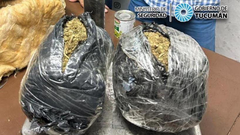 Secuestran más de 2 kilos de marihuana en el Paraje Molle Yaco