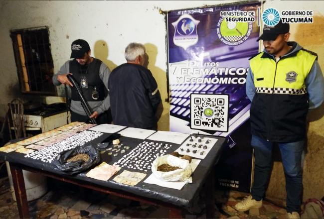 En un allanamiento por estafa secuestran cocaína pasta base y