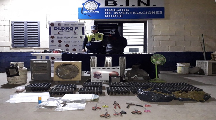 Choromoro: en allanamiento por un robo secuestran armas y droga