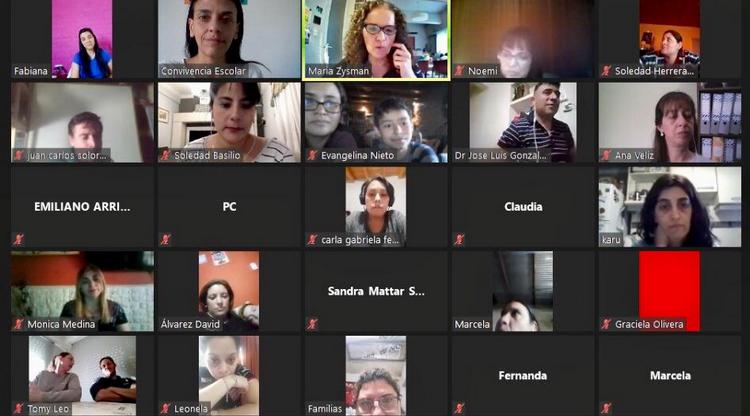 Familias analizaron situaciones surgidas en la educación a distancia
