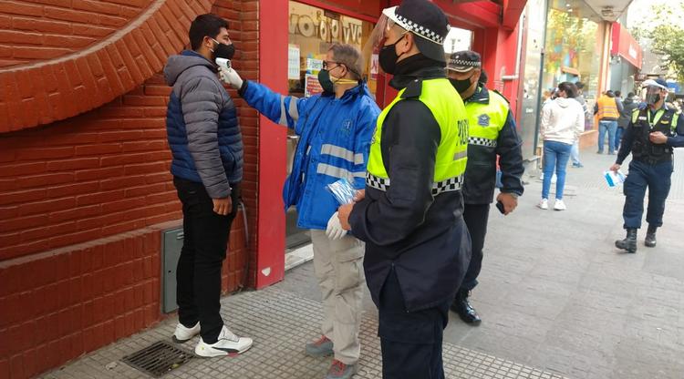 Controlan el cumplimiento de medidas de bioseguridad en el centro