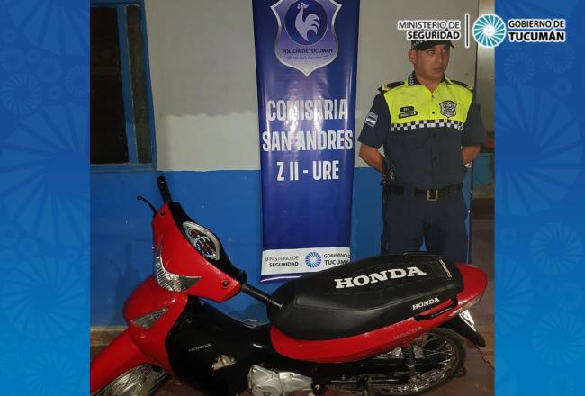 Tras Una Persecución Logran Recuperar Una Moto Robada Comunicación Tucumán 3829