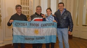 el diputado nacion pablo yedlin la campeona cynthia pinto ..trinqueta